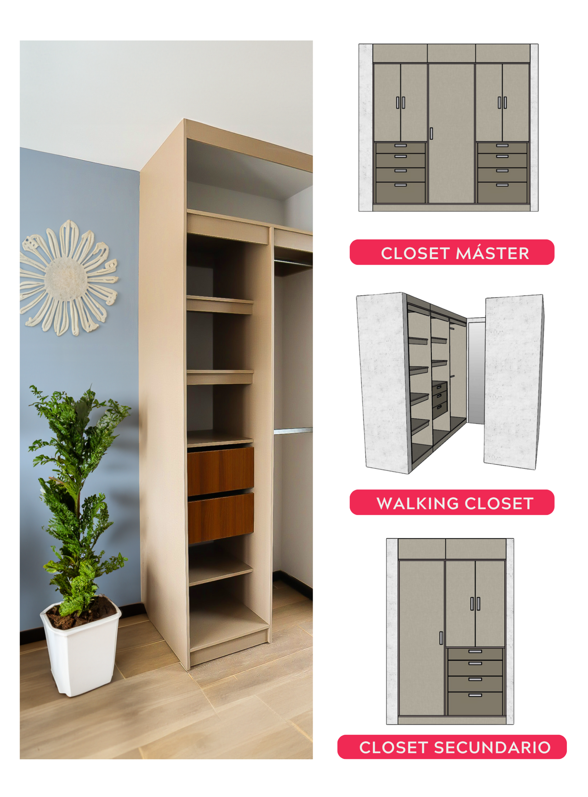 CLOSETS MDF MOBRIK